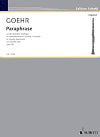 Paraphrase on the Dramatic Madrigal "Il Clorinda" by Claudio Monteverdi Op. 28 for Clarinet Solo by Alexander Goehr