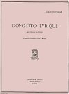 Concerto Lyrique for Clarinet and Orchestra (Piano Reduction) by Alain Bernaud