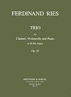 Trio for Clarinet, Violoncello and Piano Op. 28 by Ferdinand Ries