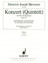 Baermann Concerto (Quintet) for Clarinet in E-flat major Op. 23 String parts by Heinrich Baermann