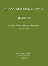 Quartet in E-flat major for Clarinet, Violin, Viola and Violoncello by Johann Nepomuk Hummel edited by Kurt Janetzky