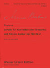 Brahms Sonata Op. 120, No. 2 for Clarinet (or Viola) and Piano