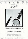 Adagio and Allegro Op. 70 for Bass Clarinet or Clarinet and Piano by Robert Schumann