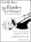 32 Etudes for Clarinet after Ferling's 48 Studies by Cyrille Rose