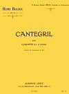 Cantegril Op. 72 for Clarinet and Piano by Henri Busser