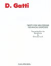 35 Melodious Technical Exercises Transcribed for Saxophone by Domenico Gatti transcribed by Gerardo Iasilli