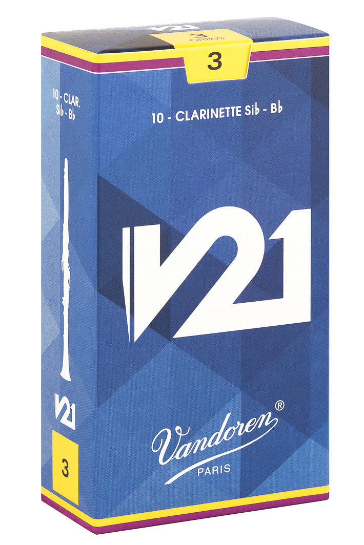 Vandoren V21 B flat Clarinet Reeds 3 strength