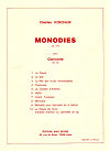 Monodies Op. 216 for Clarinet in A by Charles Koechlin
