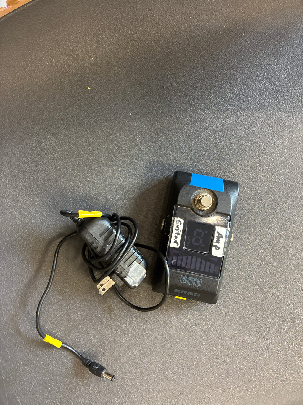 Used KORG PB01 Pitchblack Chromatic Tuner Pedal w/ power supply