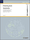 Quintette for Clarinet and String Quartet by Jean Françaix (Score only)