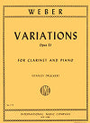 Weber Variations Op. 33 for Clarinet and Piano by Carl Maria von Weber