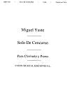 Solo De Consurso Op. 39 for Clarinet and Piano by Miguel Yuste