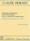 Premiere Rhapsodie for Clarinet and Orchestra (Piano Reduction) by Claude Debussy