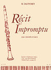Récit et Impromptu for clarinet and piano by Marcel Dautremer