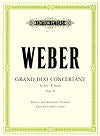 Weber Grand Duo Concertant Op. 48 for Clarinet (Violin) and Piano by Carl Maria von Weber