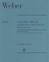 Weber Concertino Op. 26 for Clarinet and Orchestra (Piano Reduction) by Carl Maria von Weber