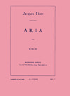 Aria for Clarinet in A and Piano by Jacques Ibert