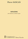 Sonatine for clarinet in B-flat and piano by Pierre Sancan