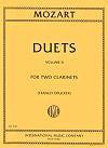 Six Duets for Two Clarinets Vol. II by Wolfgang Amadeus Mozart edited by Stanley Drucker