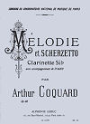 Mélodie et Scherzetto Op. 68 for clarinet with piano accompaniment by Arthur Coquard