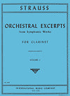 Strauss, R. Orchestral Excerpts from Symphonic Works Vol. I for Clarinet edited by Franz Bartholomey