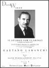 35 Studies for Clarinet Vol. 1 by Gaetano Labanchi