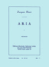 Aria for Clarinet in B-flat and Piano by Jacques Ibert