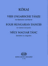 Four Hungarian Dances for Clarinet & Piano by Rezső Kókai
