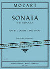 Mozart Sonata in E-flat major K. 521 arranged for Clarinet and Piano by Michael Webster
