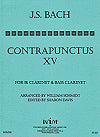 Contrapunctus XV (from Art of Fugue) Clarinet and Bass Clarinet Duet by Johann Sebastian Bach