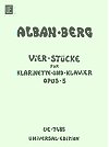 Four Pieces (Vier Stücke) for Clarinet and Piano Op. 5 by Alban Berg