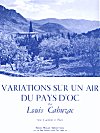 Variations sur un air du Pays d'Oc for Clarinet and Orchestra or Piano by Louis Cahuzac