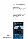 Concert Piece for Clarinet, Basset Horn (two Clarinets) and Piano No. 2 in D minor Op. 114 by Felix Mendelssohn Bartholdy