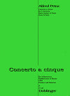 Concerto a cinque for Clarinet Quartet and Piano by Alfred Prinz