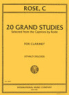 20 Grand Studies Selected from the Caprices by Rode by Cyrille Rose
