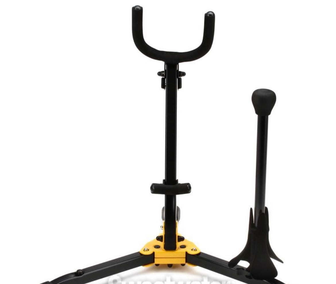 Hercules Saxophone Stand- DS530BB/DS532BB/DS533BB: Alto/Tenor Saxophone Stand with Soprano Sax Peg