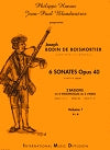 6 Sonates Op. 40 Vol. 1 for 2 Bassoons by Joseph Bodin de Boismortier