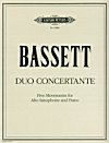Duo Concertante - Five Movements for Alto Saxophone and Piano by Leslie Bassett