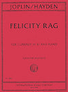 Felicity Rag for Clarinet and Piano by Scott Joplin and Scott Hayden arranged by Graham Bastable