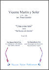 Una cosa rara Vol. II for Basset Horn or Clarinet Trio by Vicenti Martín y Soler arranged by Peter Geisler