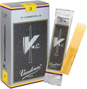 Vandoren CR193 Bb Clarinet V.12 Reeds Strength 3; Box of 10