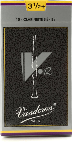 Vandoren CR1935+ 3.5+; Bb Clarinet Reeds; Vandoren V-12; 10 per box