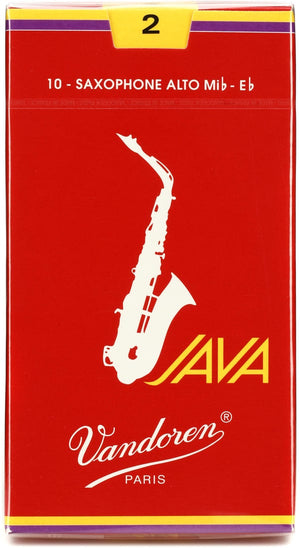 Vandoren Java Alto Saxophone Reeds SR262R 10 pack Strength 2