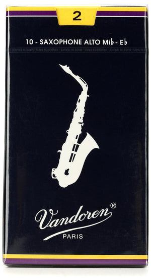 Vandoren SR212 - Traditional Alto Saxophone Reeds - 2.0 (10-pack)