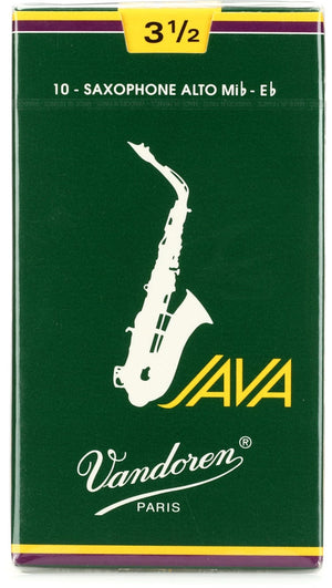 Vandoren SR2635 - JAVA Green Alto Saxophone Reeds - 3.5 (10-pack)