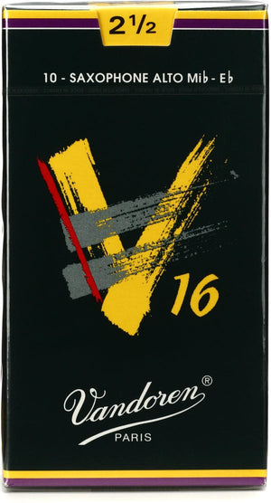 Vandoren SR7025 - V16 Alto Saxophone Reeds - 2.5 (10-pack)