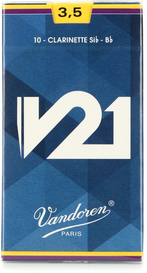 Vandoren CR8035 V21 Bb Clarinet Reed - 3.5 (10-pack)