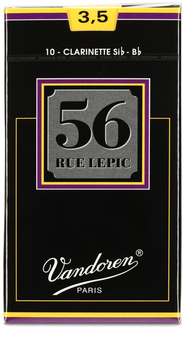 Vandoren CR5035 56 rue Lepic Bb Clarinet Reed - 3.5 (10-pack)
