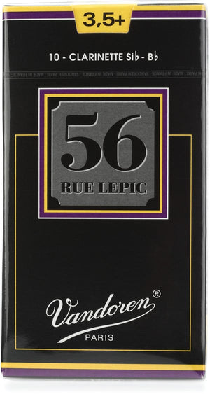 Vandoren CR5035+ 56 Rue Lepic Bb Clarinet Reed - 3.5+ (10-pack)