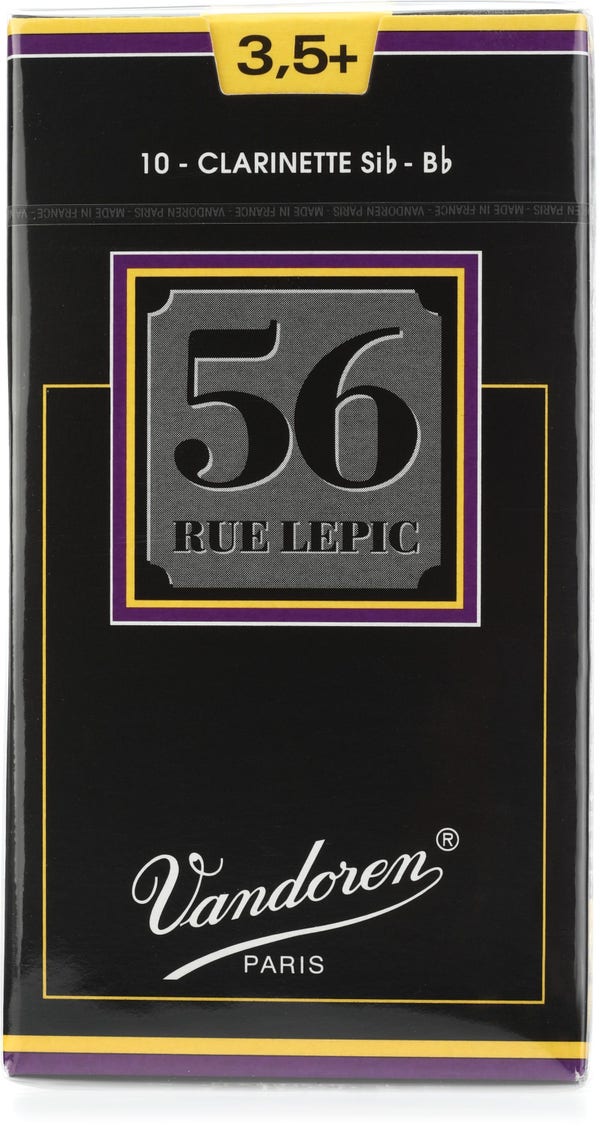 Vandoren CR5035+ 56 Rue Lepic Bb Clarinet Reed - 3.5+ (10-pack)
